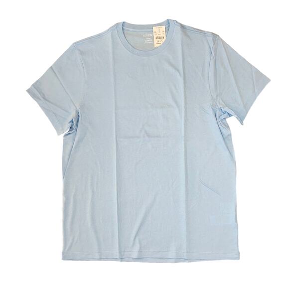 NWT J. Crew Men's Serenity Blue Washed Jersey Crewneck Tee - SIZE LARGE - Picture 1 of 9